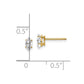 Marquise Cubic Zirconia Post Earrings - WBC
