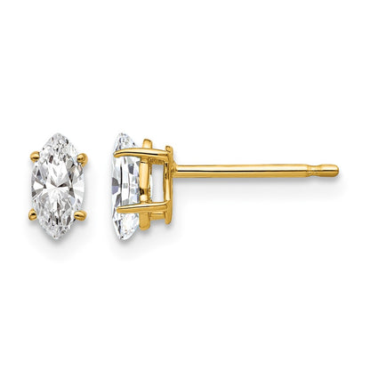 Marquise Cubic Zirconia Post Earrings - WBC