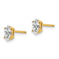 Marquise Cubic Zirconia Post Earrings - WBC