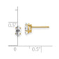 Marquise Cubic Zirconia Post Earrings - WBC
