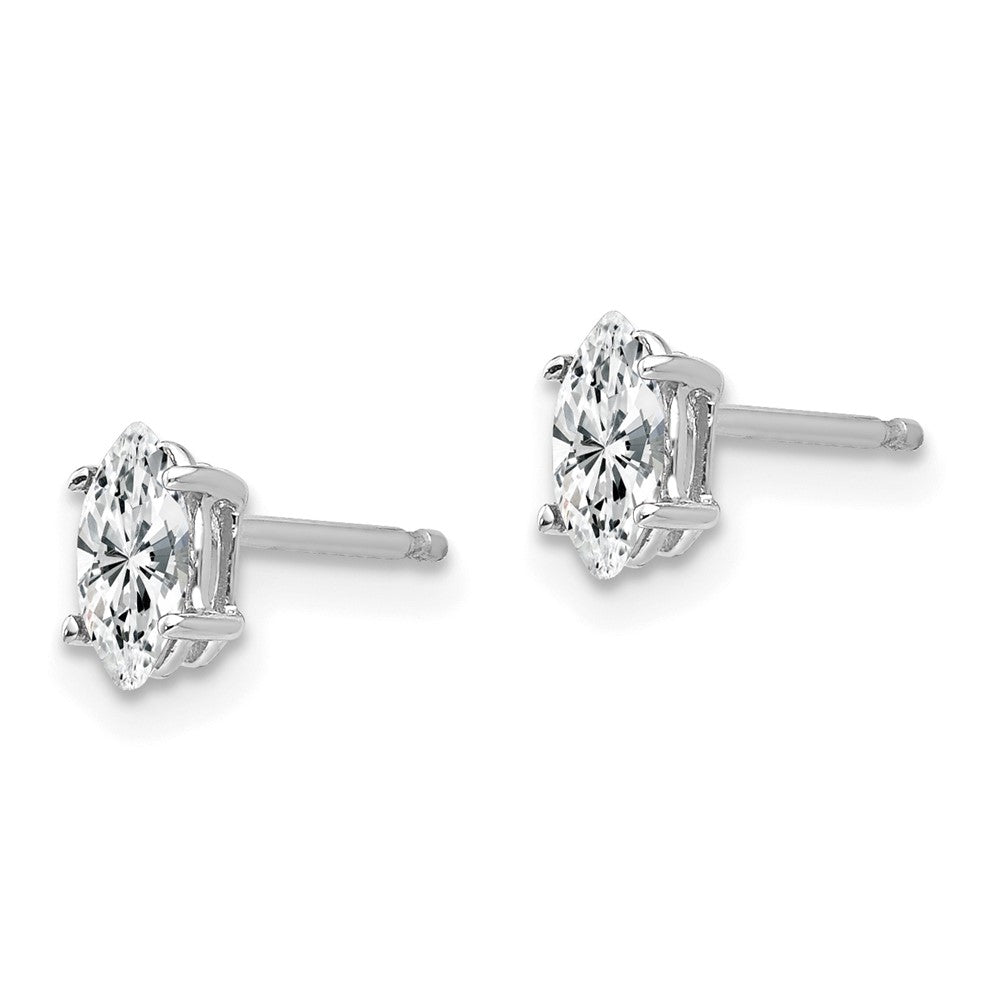 Marquise Cubic Zirconia Post Earrings - WBC