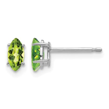 Marquise Peridot Post Earrings - WBC