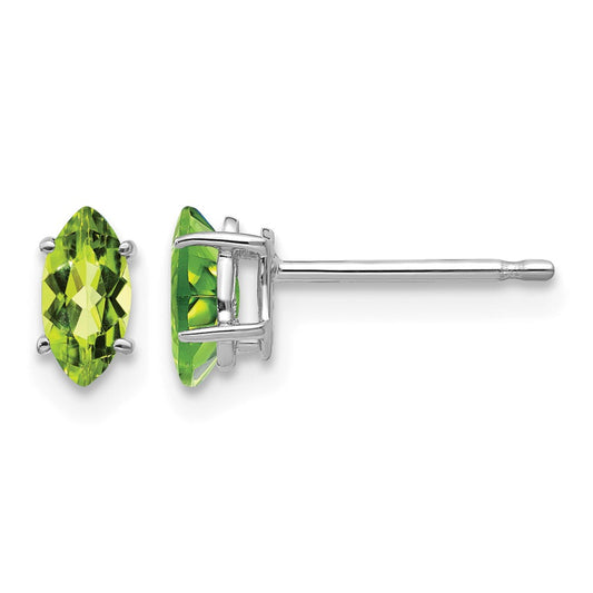 Marquise Peridot Post Earrings - WBC