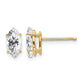 Marquise Cubic Zirconia Post Earrings - WBC