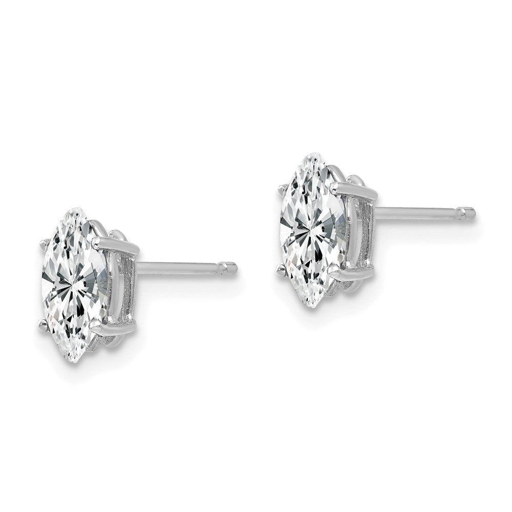 Marquise Cubic Zirconia Post Earrings - WBC
