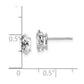 Marquise Cubic Zirconia Post Earrings - WBC