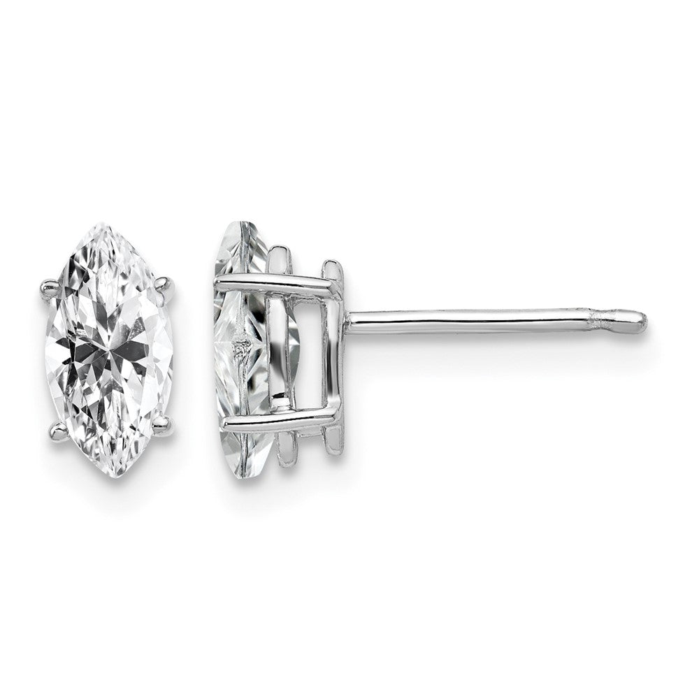 Marquise Cubic Zirconia Post Earrings - WBC
