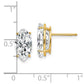 Marquise Cubic Zirconia Post Earrings - WBC