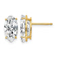 Marquise Cubic Zirconia Post Earrings - WBC