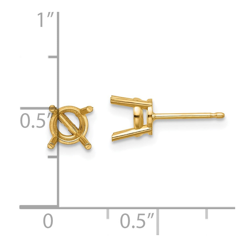 Cushion Post Earring Mountings - WBC