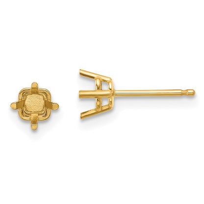 Square Post Earring Mountings - WBC