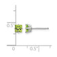 Square Step-Cut Peridot Post Earrings - WBC