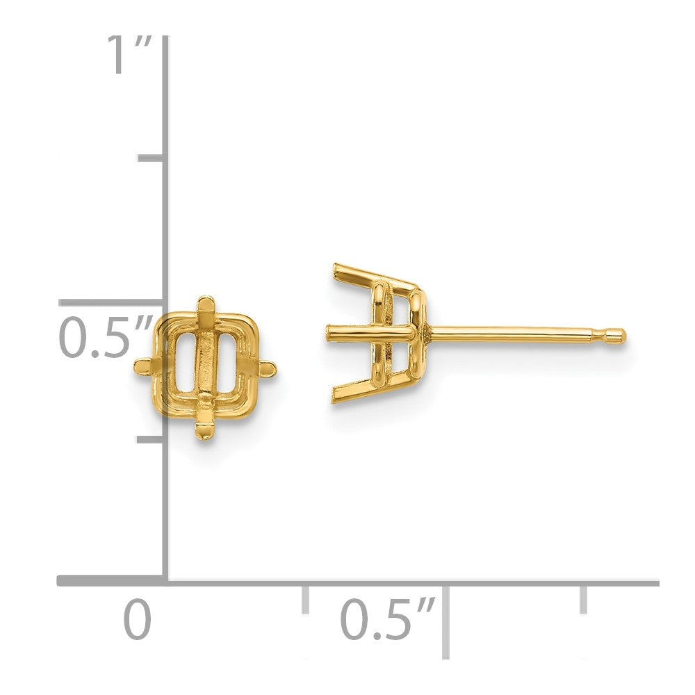 Square Post Earring Mountings - WBC