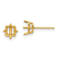 Square Post Earring Mountings - WBC