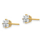 Princess-cut Cubic Zirconia Post Earrings - WBC