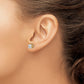 Princess-cut Cubic Zirconia Post Earrings - WBC