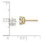 Princess-cut Cubic Zirconia Post Earrings - WBC