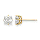 Princess-cut Cubic Zirconia Post Earrings - WBC