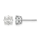 Princess-cut Cubic Zirconia Post Earrings - WBC