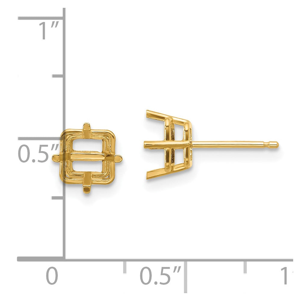Square Post Earring Mountings - WBC