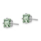 Square Green Quartz Post Earrings - WBC