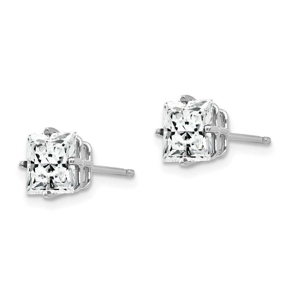 Princess-cut Cubic Zirconia Post Earrings - WBC