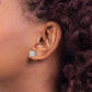 Princess-cut Cubic Zirconia Post Earrings - WBC