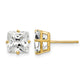 Princess-cut Cubic Zirconia Post Earrings - WBC