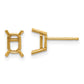 Emerald-cut Post Earring Mountings - WBC