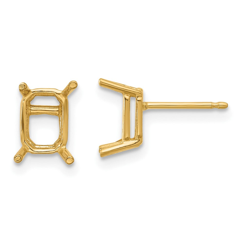 Emerald Post Earring Mountings - WBC