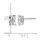 Octagon Radiant-Cut Cubic Zirconia Post Earrings - WBC
