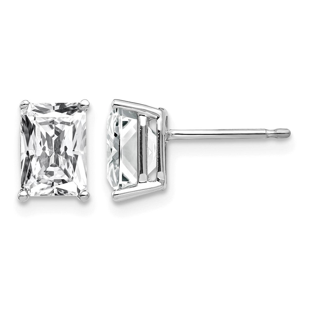 Octagon Radiant-Cut Cubic Zirconia Post Earrings - WBC