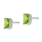 Emerald-Cut Peridot Post Earrings - WBC