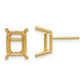 Emerald Post Earring Mountings - WBC