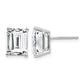 Emerald-Cut Cubic Zirconia Post Earrings - WBC