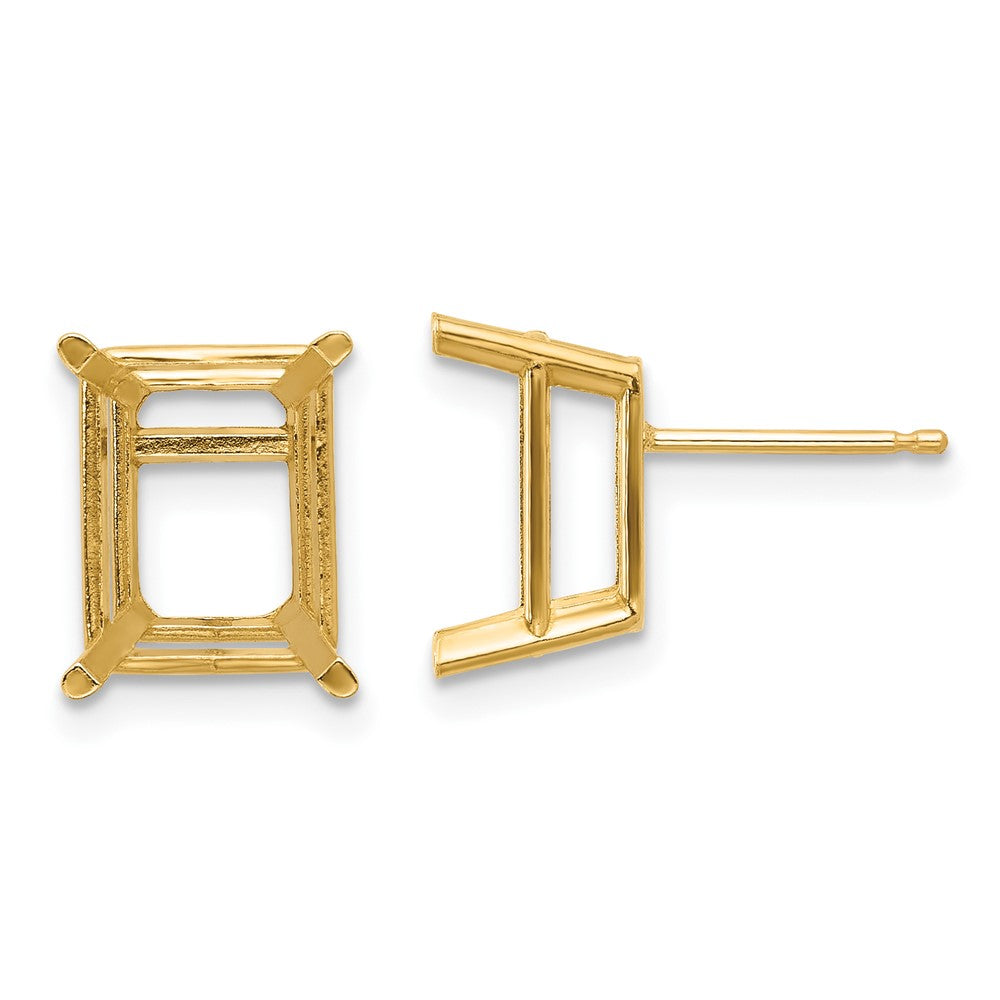 Emerald Post Earring Mountings - WBC