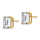 Emerald-Cut Cubic Zirconia Post Earrings - WBC