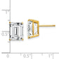 Emerald-Cut Cubic Zirconia Post Earrings - WBC