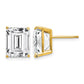Emerald-Cut Cubic Zirconia Post Earrings - WBC