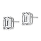 Emerald-Cut Cubic Zirconia Post Earrings - WBC