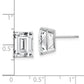 Emerald-Cut Cubic Zirconia Post Earrings - WBC