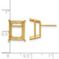 Emerald-cut Post Earring Mountings - WBC
