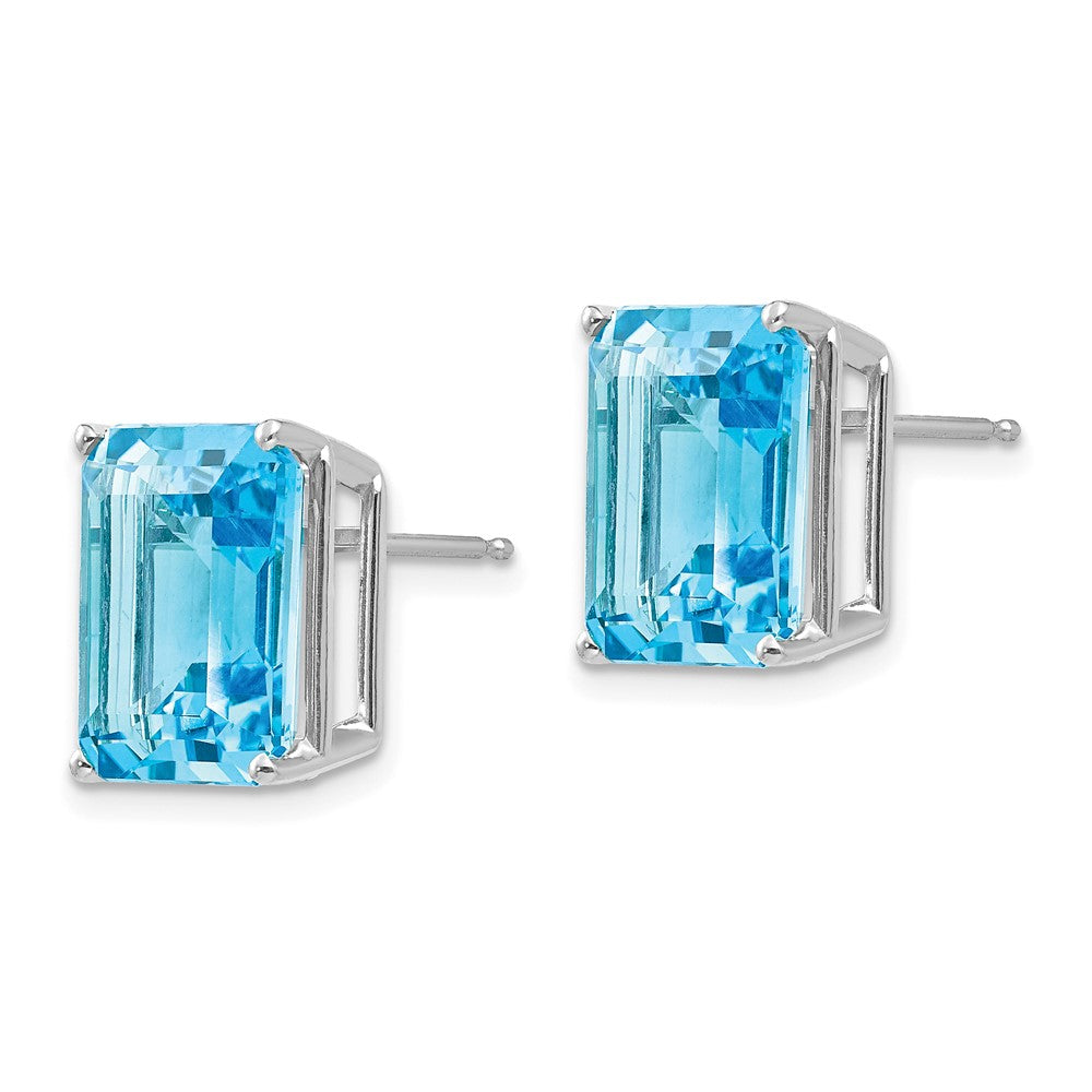 Emerald-cut Post Earring Mountings - WBC