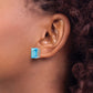 Emerald-cut Post Earring Mountings - WBC