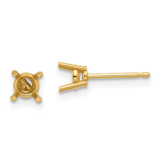 Round Earring Mountings - WBC