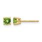 Round Peridot Post Earrings - WBC
