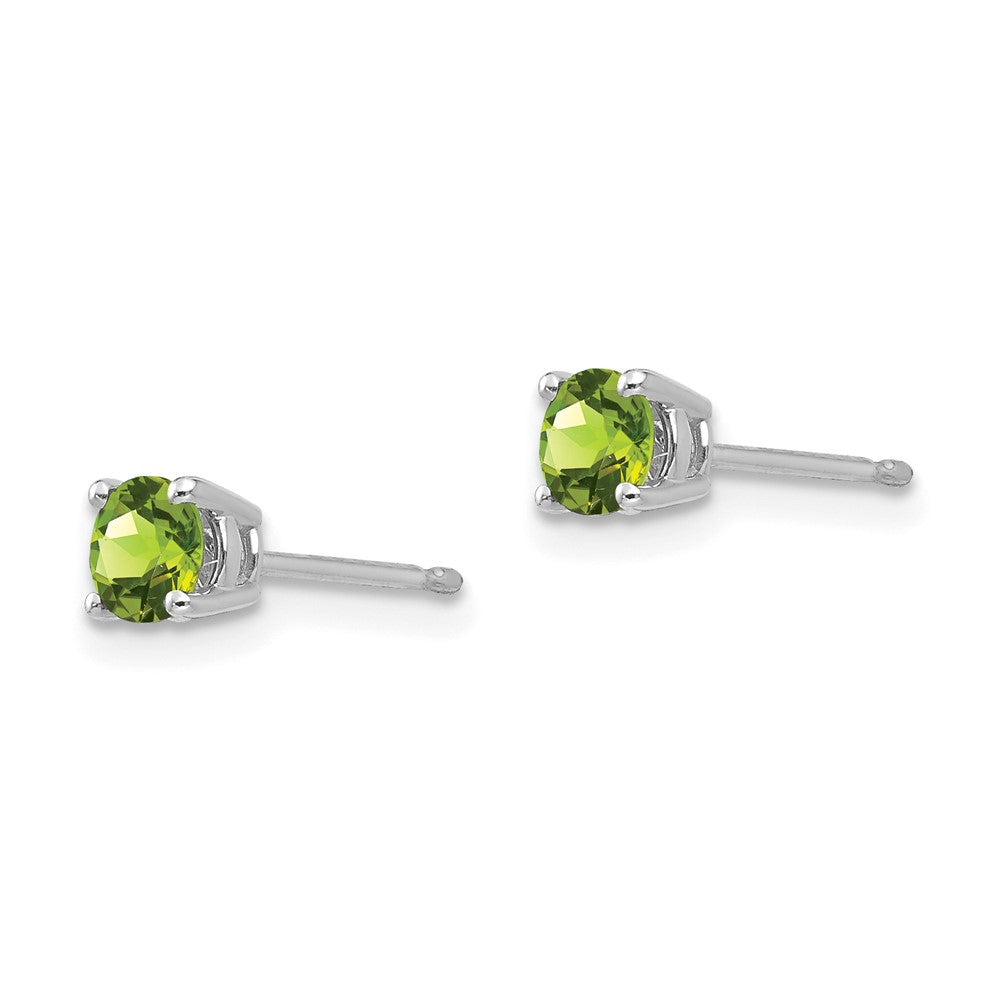Round Peridot Post Earrings - WBC
