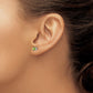 Round Peridot Post Earrings - WBC