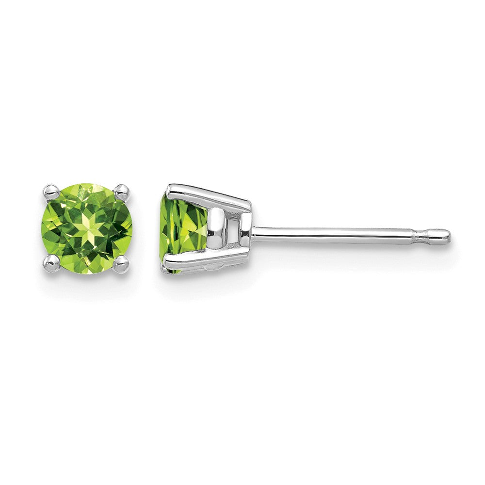 Round Peridot Post Earrings - WBC