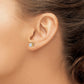 Round Cubic Zirconia Post Earrings - WBC